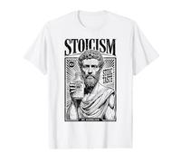 Stoïcisme drôle Philosophie Marc Aurèle Vintage Stoïque Ad T-Shirt Graphique avec Valeur