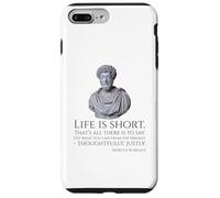 Stoïcisme - La Vie est Courte - Philosophie stoïque de Marc Aurèle Coque pour iPhone 7 Plus/8 Plus
