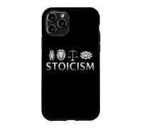 Stoïcisme Symboles Sagesse Tempérance Justice Courage Stoïque Coque pour iPhone 11 Pro
