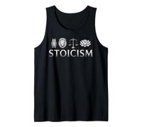 Stoïcisme Symboles Sagesse Tempérance Justice Courage Stoïque Débardeur