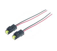 STOIFFFHH Connecteur Auto Compatible avec Peugeot 1 Paire De Connecteurs De Prise De Voiture À 2 Broches Capteur De Moteur Klaxon Faisceau De Câbles