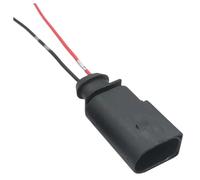 STOIFFFHH Connecteur Auto Prise de câblage étanche à 2 Broches 3,5 mm pour Voiture fiche électrique 1J0973722 1717692-1 1717692-6 avec Fil(2p Male)