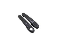 STOIFFFHH Poignées Porte Extérieures Compatible avec Nissan pour Juke F15 2011 2012 2013 2014 2015 2016 2017 2018 2019 Couvercle De Poignée De Porte De Voiture en Fiber De Carbone(2Handle 1 Kyehole)