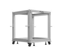 Stojak Open Rack 19" Lanberg 12U 600x600 - 1100 regulowany szary Lanberg