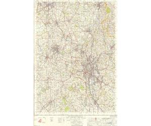 Stoke-on-Trent England Map Journal: Vintage Map Notebook