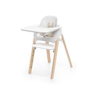 STOKKE - Chaise haute Steps White/Natural