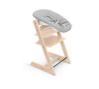 Stokke Chaise Haute Tripp Trapp® + Baby Set² + Newborn Set - Naturel | Solution 3-en-1 (Chaise, Baby Set², Newborn Set). Place votre bébé au cœur de la vie familiale dès le premier jour.