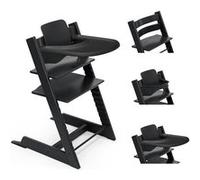 STOKKE - Chaise haute Tripp Trapp + Baby Set + Plateau Noir Noir