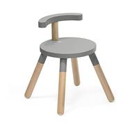 Stokke Chaise MuTable, Gris tempête - Version 2023 - Hauteur d'assise réglable et Dossier Amovible - Fabriquée en Bois de hêtre - pour Les Enfants de 1,5 à 8 Ans