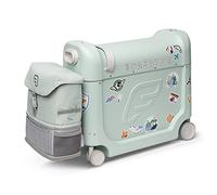 Stokke Coffret de Voyage JetKids, Vert - Valise-lit BedBox et Sac à Dos - Idéal pour Enfants de 2 à 7 Ans (jusqu'à 35 kg)