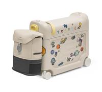 Stokke Ensemble de Voyage JetKids, Moonglow White - Valise-lit BedBox et Sac à Dos - Idéal pour Enfants de 2 à 7 Ans (jusqu'à 35 kg)