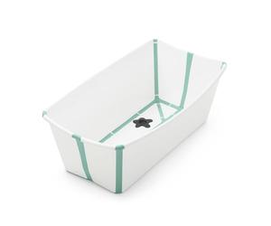 Stokke Flexi Bath, Baignoire pliable pour nouveau-nés et bébés, légère, résistante et facile à ranger, 64 x 24 x 34 cm, idéale pour la maison ou les voyages
