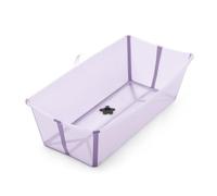 Stokke Flexi Bath Baignoire pliable spacieuse pour bébé - Légère et facile à ranger - Pratique à utiliser à la maison ou en voyage - Lavande