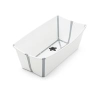 Stokke - Baignoire pliante Flexi Bath bouchon thermochromique - Blanc