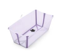 Stokke Flexi Bath, Lavender - Baignoire bébé pliable - Légère, durable & facile à ranger - Pratique à utiliser à la maison ou en voyage - Idéale pour les nouveau-nés & les bébés