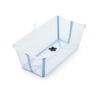 Stokke Flexi Bath, Ocean Blue - 64×24×34 cm - Légère, Résistante, Facile à Ranger - Idéale pour la maison ou les voyages