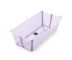 Stokke Flexi Bath X-Large, Lavender - Spacieuse Baignoire bébé pliable - Légère & facile à ranger - Pratique à utiliser à la maison ou en voyage - Idéale pour les enfants de 0 à 6 ans
