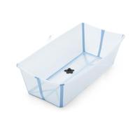 Stokke Flexi Bath X-Large, Ocean Blue - Spacieuse Baignoire bébé pliable - Légère & facile à ranger - Pratique à utiliser à la maison ou en voyage - Idéale pour les enfants de 0 à 6 ans