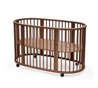 Stokke Lit Sleepi V3, Brun Chaud - Convient de la Naissance à 5 Ans - Réglable, élégant et modulable - Cadre en Bois de hêtre Robuste