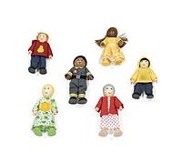 Stokke MuTable Maison de poupée by Hape Toys - Version 2023 redesigné - Comprend Six poupées en Bois d'âges et de Tenues différents - pour Les 3 Ans et Plus