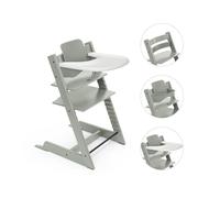 Stokke - Pack Chaise haute Tripp Trapp Hêtre + Baby Set + tablette - Glacier Green