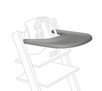 Stokke Plateau, gris tempête - Conçu exclusivement pour chaise Tripp Trapp + ensemble Tripp Trapp Baby - Pratique à utiliser et à nettoyer - Fabriqué en plastique sans BPA - Convient pour les