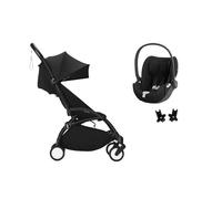 STOKKE - Poussette Duo Yoyo3 Noir Cadre Noir + Cloud T Sepia Black