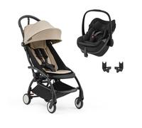 STOKKE - Poussette Duo YOYO5 + Siège auto Pebble Slide Pro Taupe