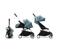 STOKKE - Poussette Yoyo 3 Pack 0 Et 6 Aqua Cadre Blanc Stokke