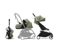 STOKKE - Poussette Yoyo 3 Pack 0 Et 6 Olive Cadre Blanc Stokke