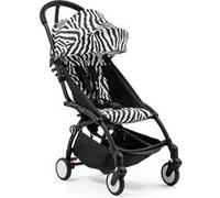 STOKKE - Poussette YOYO 3 Pack 6+ Zèbre Cadre Noir