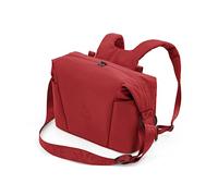 Stokke Sac à langer Xplory X, Rouge - Portage à l’épaule ou comme sac à dos - Comprend un matelas à langer pliable - UPF 50+, imperméable, facile à nettoyer