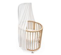 Stokke Sleepi Baldaquin V3, Blanc - Créez Un Environnement Douillet et Calme pour bébé - Facile à Assembler - Tissu léger - Compatible avec Sleepi Mini & Lit