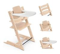 Chaise haute Tripp Trapp Hêtre avec plateau + Babyset V2
