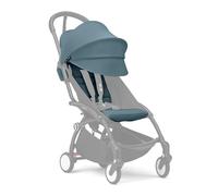 Stokke YOYO Lot de 6 couleurs et plus, Aqua - Textiles uniquement : coussin de siège, auvent extensible et poche arrière zippée - Nécessite un cadre YOYO3 (vendu séparément)