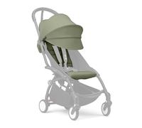 Stokke YOYO Pack couleur 6+ dès 6 mois, Olive - Textiles uniquement : Coussin d’assise, capote extensible avec fenêtre et pochette arrière zippée - Requiert le châssis YOYO (vendu séparément)