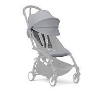Stokke YOYO Pack couleur 6+ dès 6 mois, Stone - Textiles uniquement : Coussin d’assise, capote extensible avec fenêtre et pochette arrière zippée - Requiert le châssis YOYO (vendu séparément)