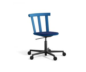Stolab Chaise Alt sur pied pivotant avec assise rembourrée en bouleau Hallingdal 65-754 blue-bleu mer Baltique 28