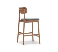 Stolab Chaise de bar Prima Vista Marron/beige-chêne huilé