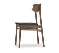 Stolab Chaise Prima Vista chêne Smoked oak-black leather