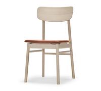 Stolab Chaise Prima Vista Cuir elmotique 43807 cognac-bouleau. finition mate claire