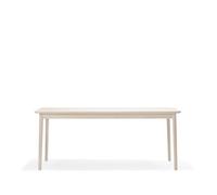 Stolab Table Prima Vista bouleau laqué mat clair. 120 cm. 1 rallonge