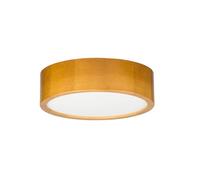 STOLARNIA PIKA Lampe en bois Lampe ronde moderne en bois 1xE27 (27 cm) - Plafonnier en chêne clair - Petit plafonnier naturel pour chambre, salon, couloir - Design élégant en bois de pin - LEJA