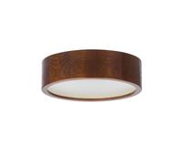 STOLARNIA PIKA Plafonnier en bois - Lampe ronde moderne en bois 1xE27 (27 cm) - Plafonnier en noyer - Lampe naturelle pour chambre, salon, couloir, cuisine - Design élégant, bois de pin - LEJA 30 cm
