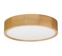 STOLARNIA PIKA Plafonnier en bois - Lampe ronde moderne en bois 2xE27 (37 cm) - Plafonnier en chêne - Lampe naturelle pour chambre, salon, couloir - Design élégant en bois de chêne - LEJA 40 cm