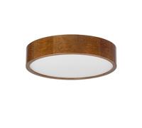 STOLARNIA PIKA Plafonnier en bois - Lampe ronde moderne en bois 2xE27 (37 cm) - Plafonnier rustique - Lampe naturelle pour chambre, salon, couloir, cuisine - Design élégant en bois de pin - LEJA 40 cm