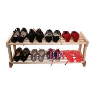 Stolarstwo Wochnik S.C. Étagère à chaussures en bois de pin - 2 à 6 étagères - Longueur au choix : 60-80-100 cm - Écologique, solide et confortable (100 cm - 2 étagères)