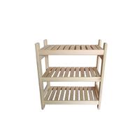 Stolarstwo Wochnik S.C. - Étagère en Bois empilable pour Cave ou Maison, Design modulaire, 3 Niveaux, 50×43×60 cm (L×P×H)