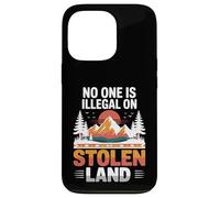 Stolen Land Vintage Montagne Coucher de Soleil Style Natif Coque pour iPhone 13 Pro