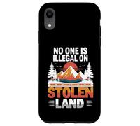 Stolen Land Vintage Montagne Coucher de Soleil Style Natif Coque pour iPhone XR